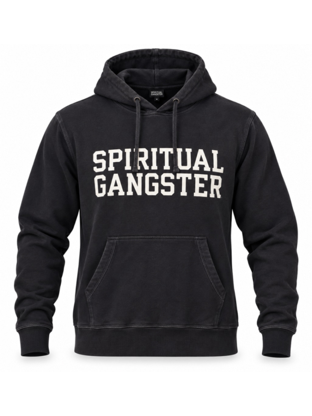 Spiritual Gangster Hoodie Womens Small Black Logo Pullover Sweatshirt Yoga